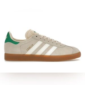 Adidas Gazelle Women’s Wonder White Green Gum Suede Sneakers size 9